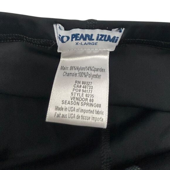 Pearl Izumi Black Cycling Shorts Men's XL Padded Chamois Athletic Performance - Picture 6 of 6